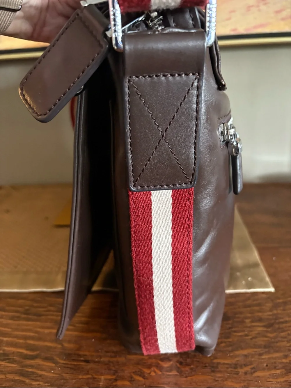 Bally Switzerland Vintage Trainspotter Messenger Bag